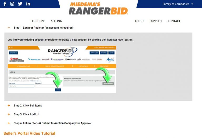 How to Sell with Rangerbid